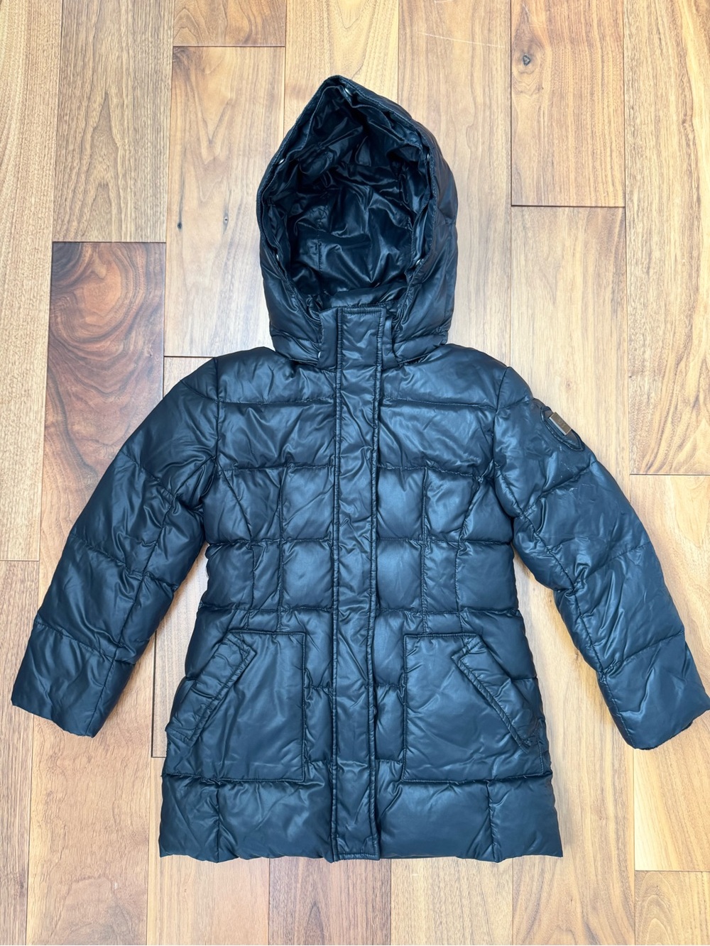 ADD Down ADD Hooded Down Jacket Puffer Black size 5